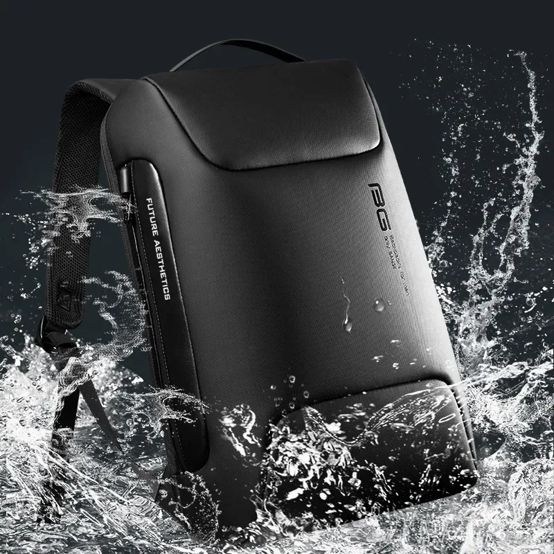 bange nouveau sac à dos design esthétique sac à dos d'affaires hommes anti-vol étanche école sacs à dos d'ordinateur portable usb charge sac de voyage
