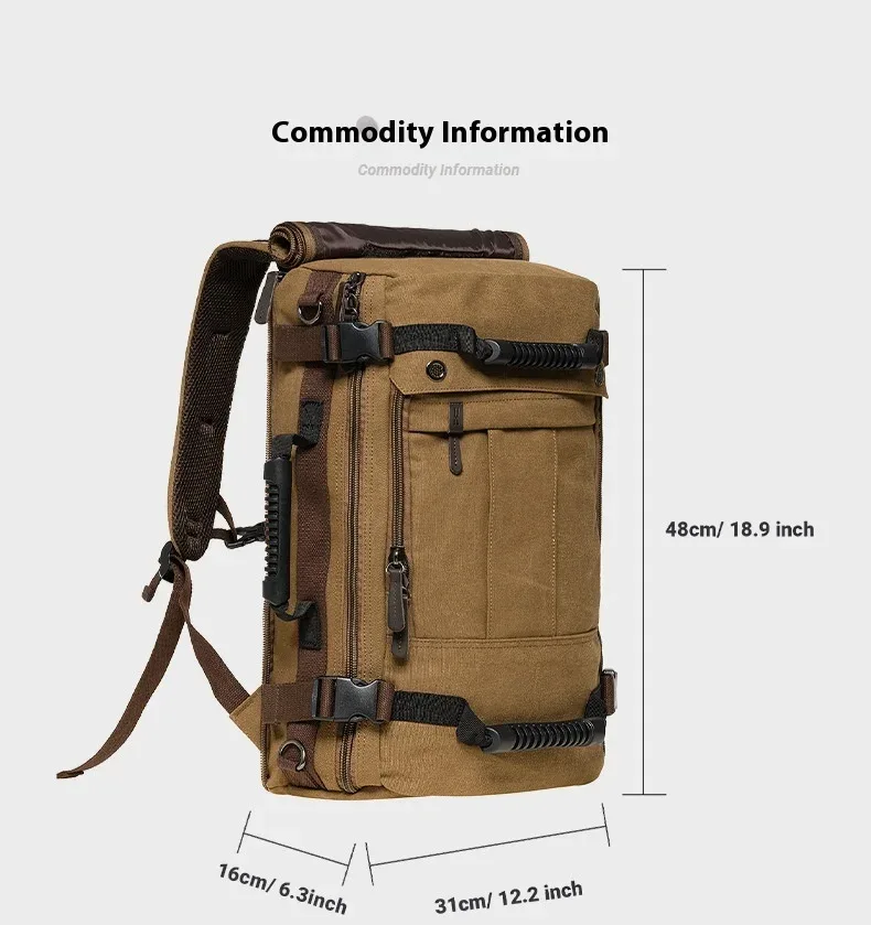 sac à dos de voyage multifonctionnel pour hommes, sac à dos en toile pour étudiants, sac à dos scolaire, 3 couleurs, e27