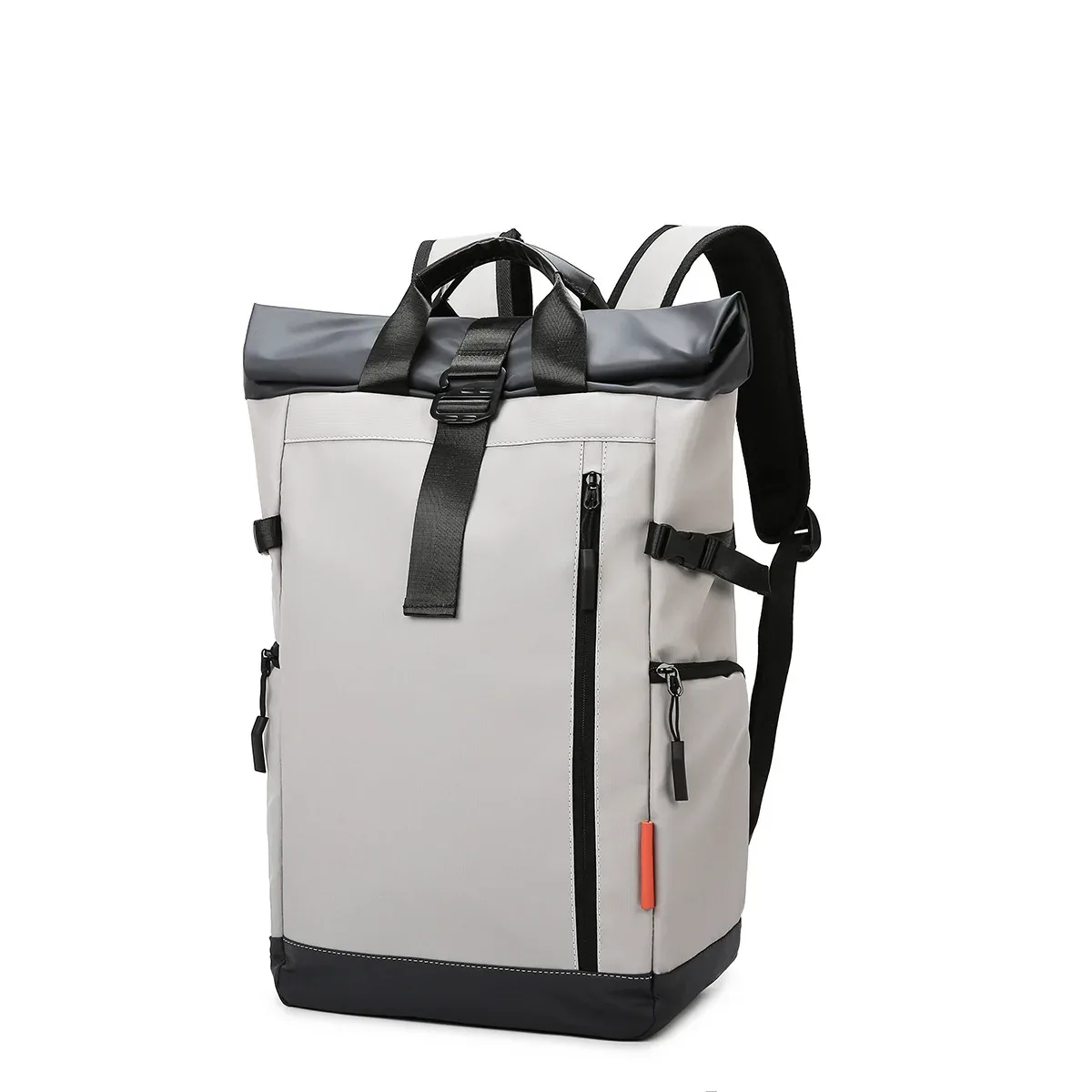 sac à dos tendance grande capacité pour homme, sacoche d'ordinateur de voyage décontractée, sac à bandoulière double pour loisirs, sac d'école éducatif pour jeunes