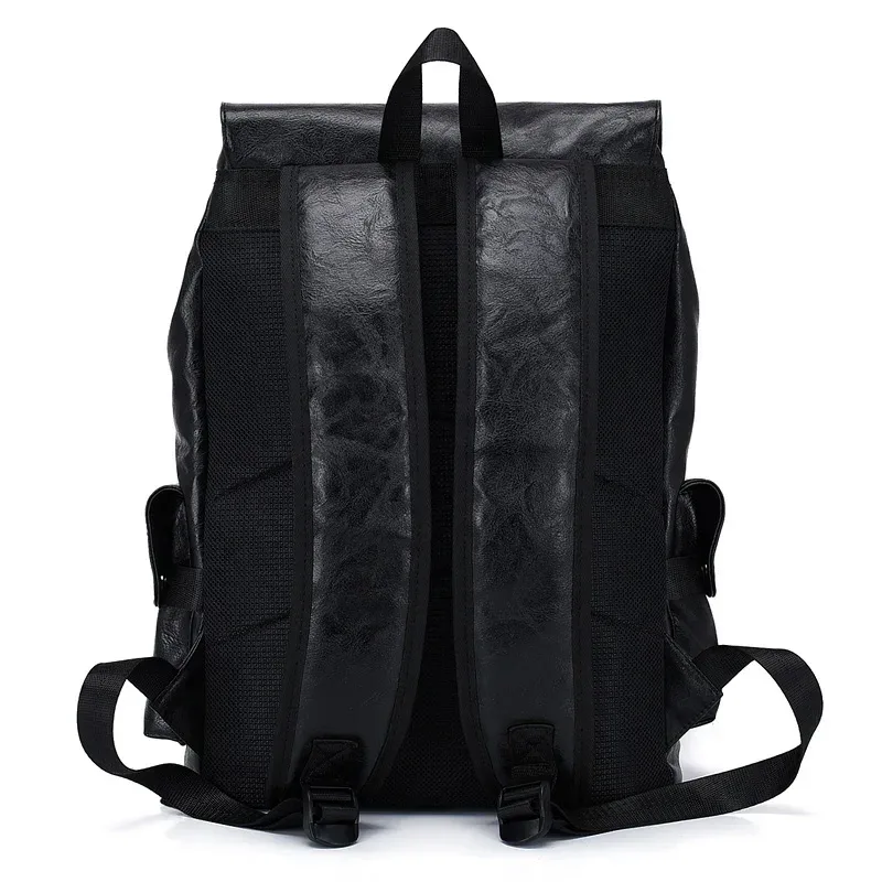 nouvelle mode en cuir souple sac à dos décontracté pour adolescent garçons hommes voyage sac d'école décontracté sac à dos preppy collège mochila mâle