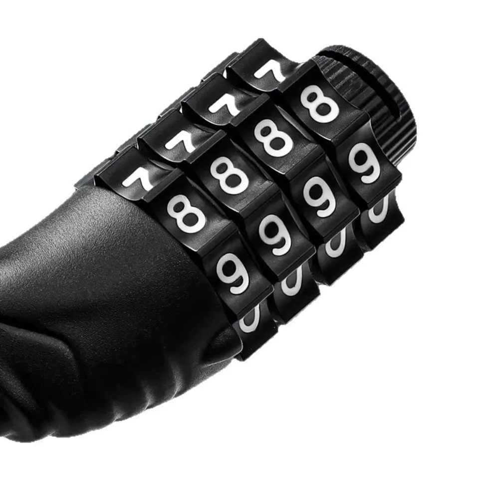 Cadenas à combinaison 4 chiffres en alliage, couleur unie, durable et universel, pour casque et sac à main