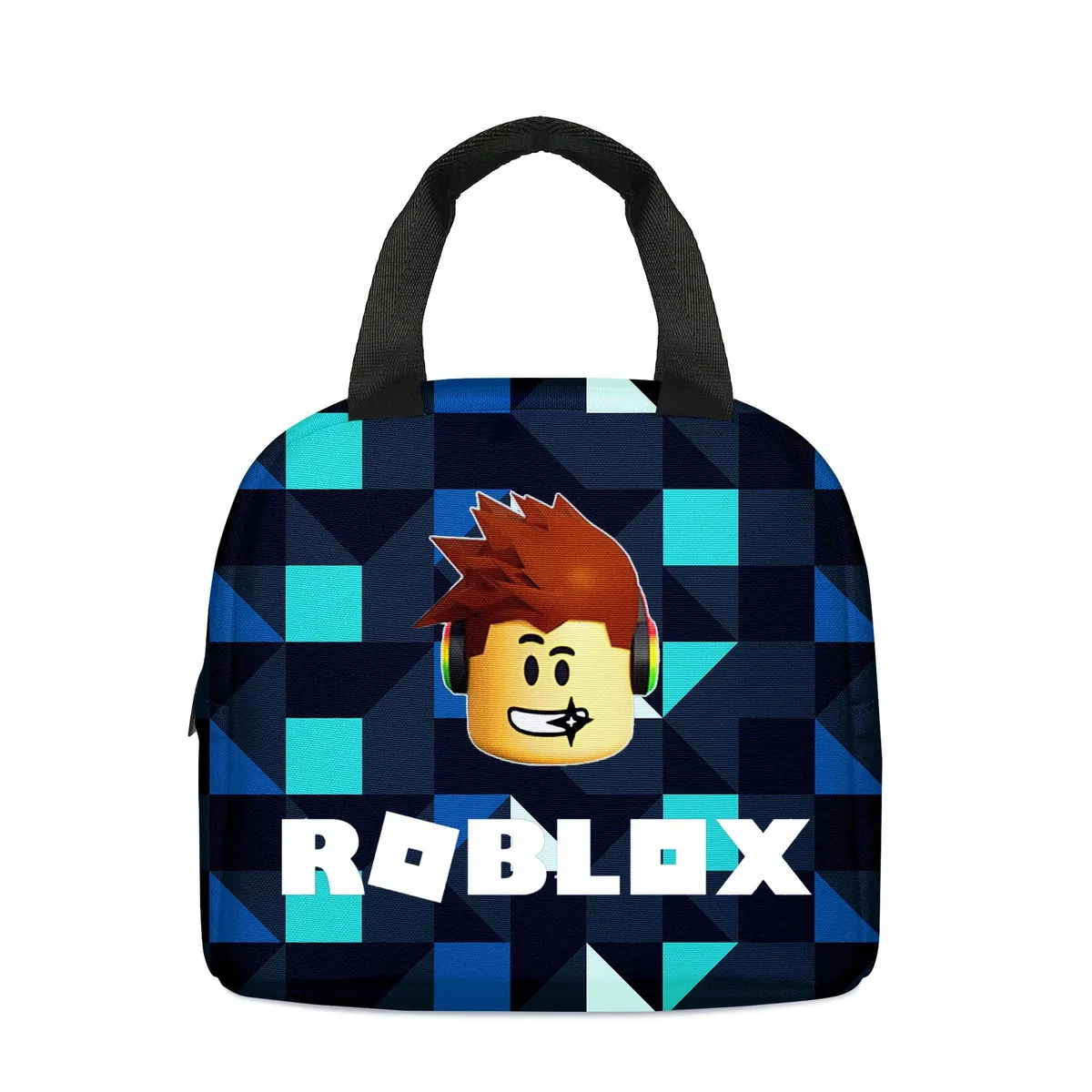 ensemble de 3 pièces : sac à dos scolaire, sac à déjeuner et trousse à crayons sur le thème de roblox, dessin animé et anime – cadeau d'anniversaire pour étudiant