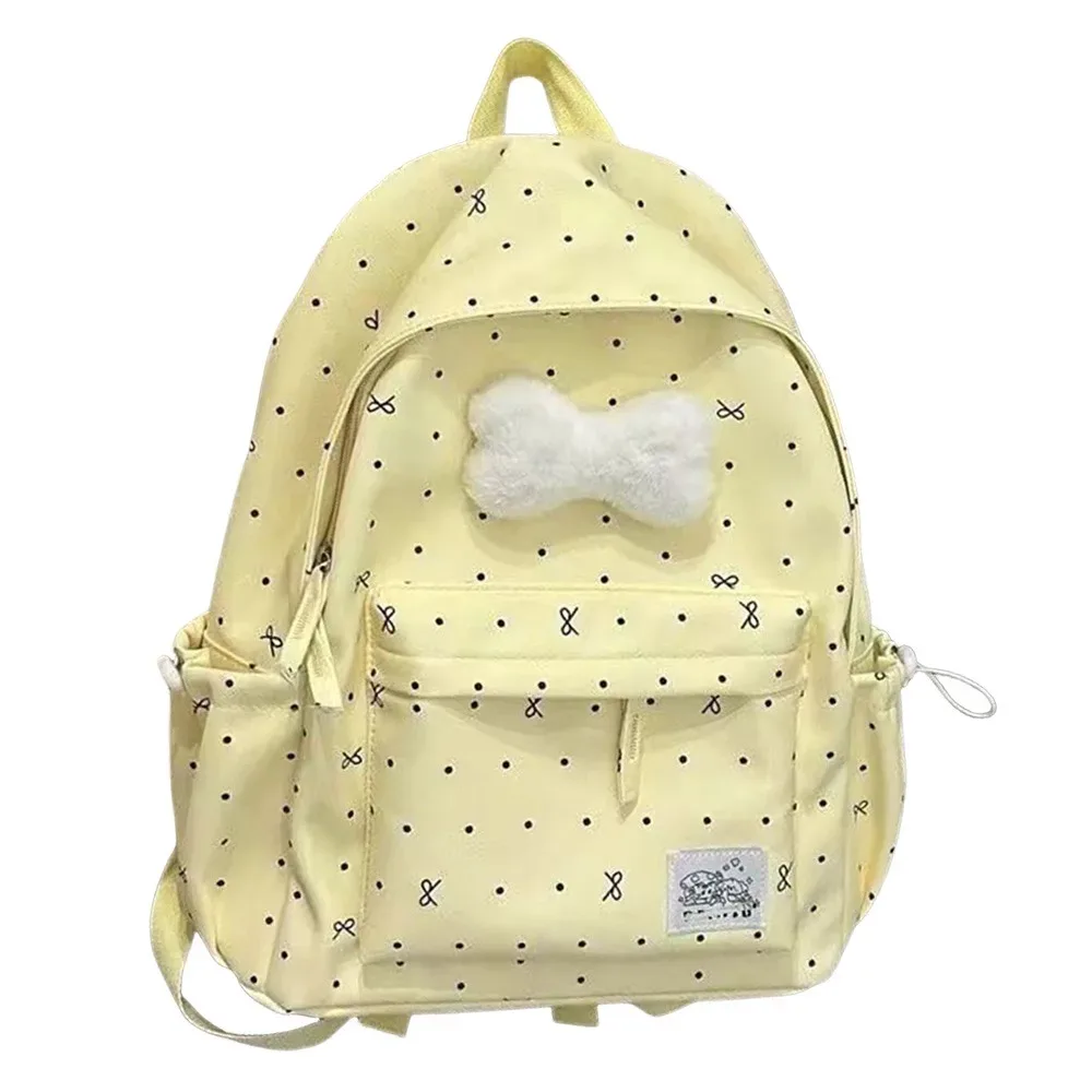 nouveau sac à dos à nœud de grande capacité, ultra-léger et respirant pour filles, sacs à livres en nylon pour étudiants