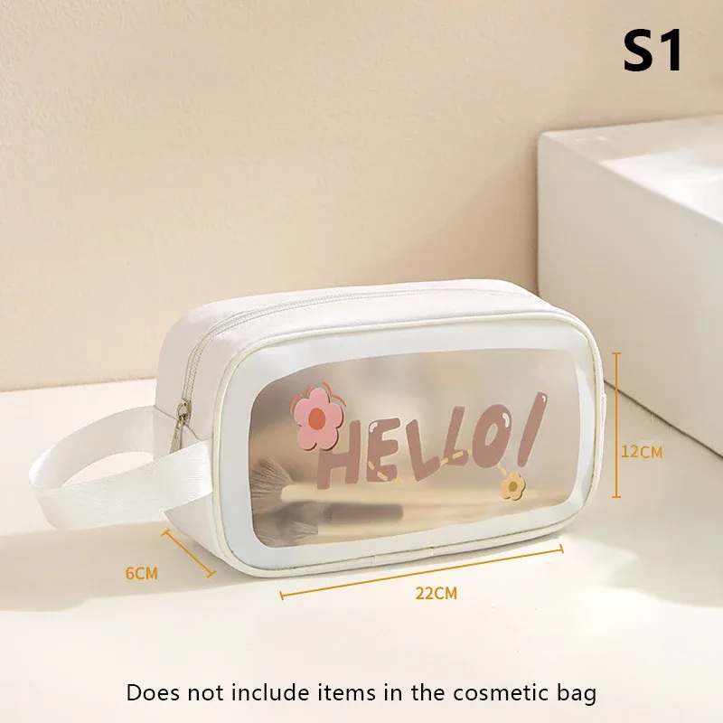 {cc44} trousse de toilette femme portable 2025 nouvelle collection avancée grande capacité étanche sac de rangement cosmétique boîte de rangement trousse de lavage