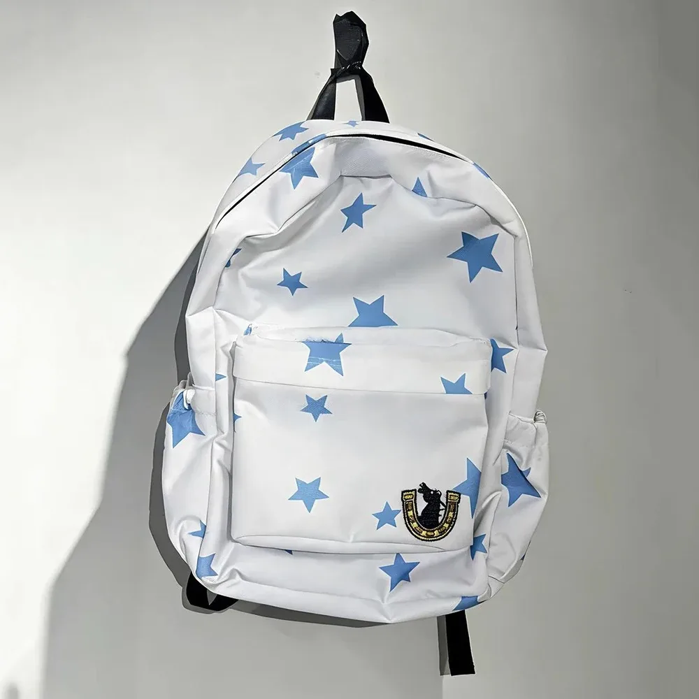 Sac à bandoulière en nylon blanc pour étudiants, sac à dos de voyage unisexe, sac à main, accessoire de cosplay Johnny Joestar de l'anime JOJO Steel Ball Run