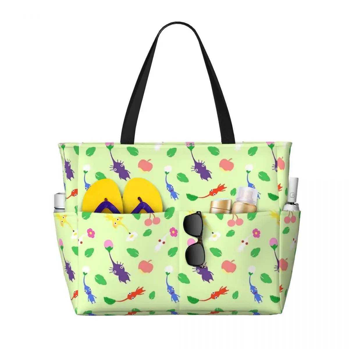 pikmin sac fourre-tout de plage sport gym yoga duffle grand sac fourre-tout femmes sac de voyage sac de fitness