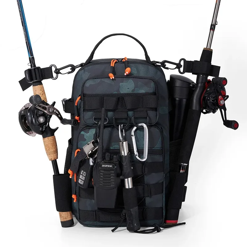 sac à dos de matériel de pêche avec porte-canne, sac d'alpinisme de haute qualité, sacs à dos tactiques d'extérieur, sac de trekking étanche