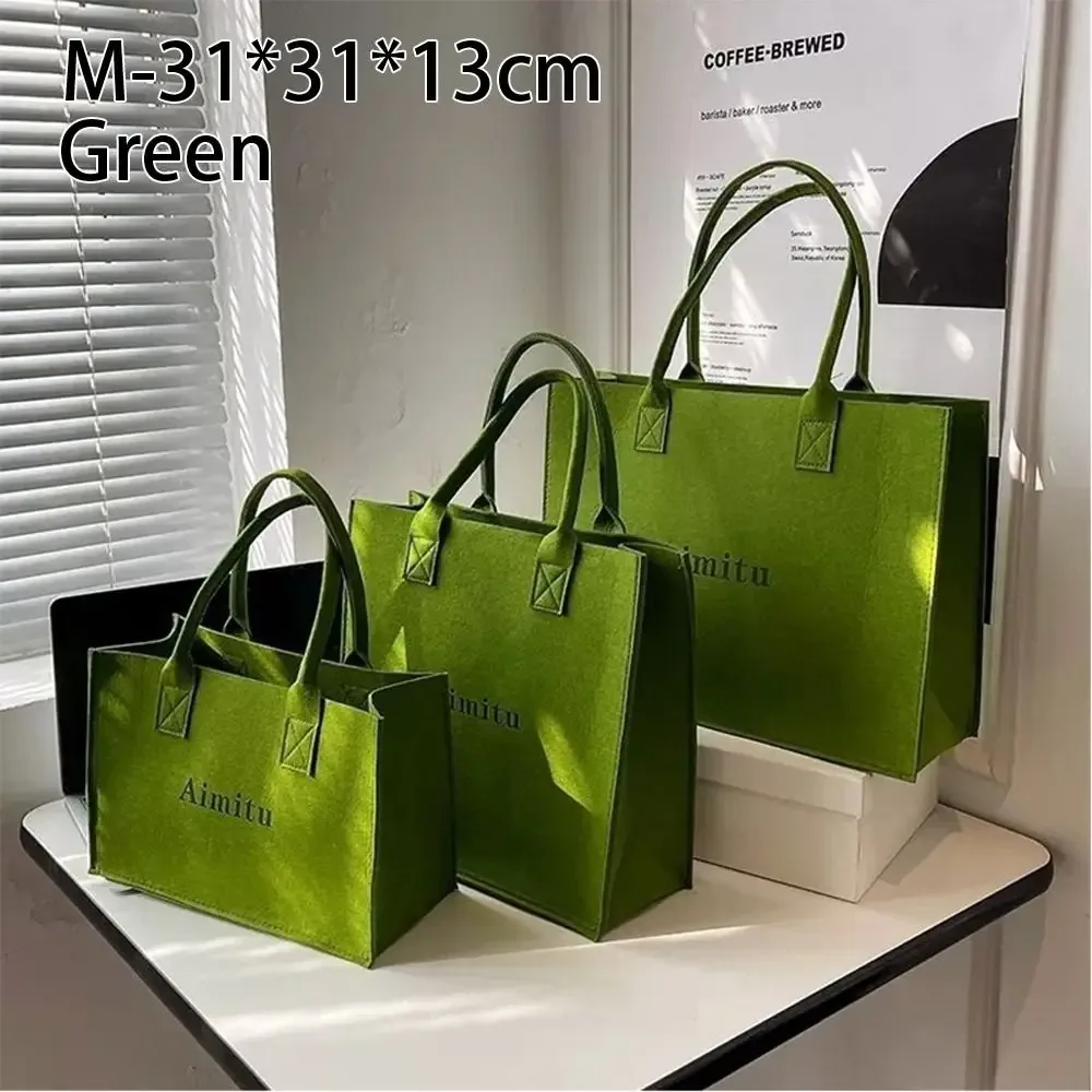 sac messager coréen en feutre simple pour femme, sac à main monochrome, sac à bandoulière décontracté, grande capacité, mode de voyage, s, m, l