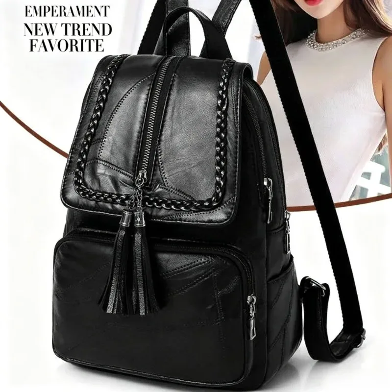 Mini sac à dos pour homme, petit sac à bandoulière noir tendance, sac d'école pour homme, sac à dos de sport en toile imperméable, sac à dos de voyage pour homme