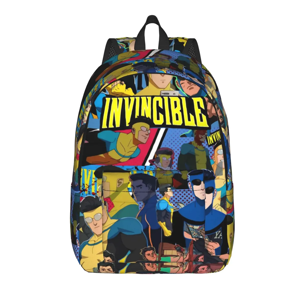 sac à dos invincibles comic pour hommes et femmes, sac à bandoulière pour ordinateur portable, durable, à la mode, pour lycée, randonnée, voyage