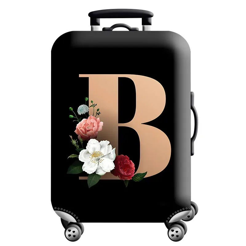 housse de protection pour bagages en tissu extensible, étui anti-poussière pour bagages, adapté à la valise de 18 à 32 pouces, organisateur de voyage