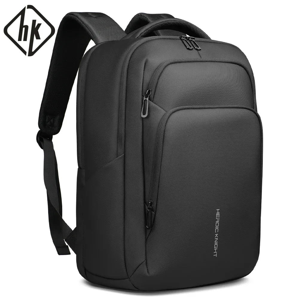 HK sac à dos d'affaires multifonctionnel hommes sac à dos de voyage de grande capacité étanche 17.3 "sac pour ordinateur portable avec USB sac à dos de travail de bureau