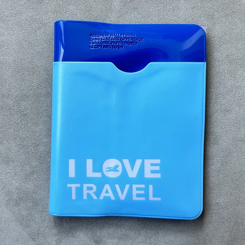 couverture de passeport d'avion imperméable en pvc pour femme, design 3d, porte-documents de voyage