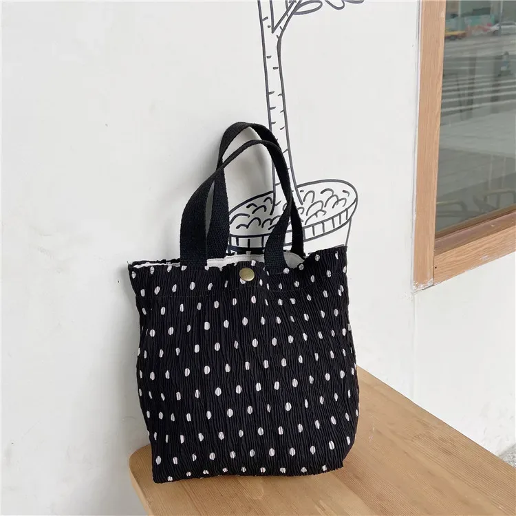 petit sac fourre-tout en velours côtelé de style coréen pour femmes et filles, mini sacs à main, sacs à lunch, shopping, grill, poudres à main, mignon