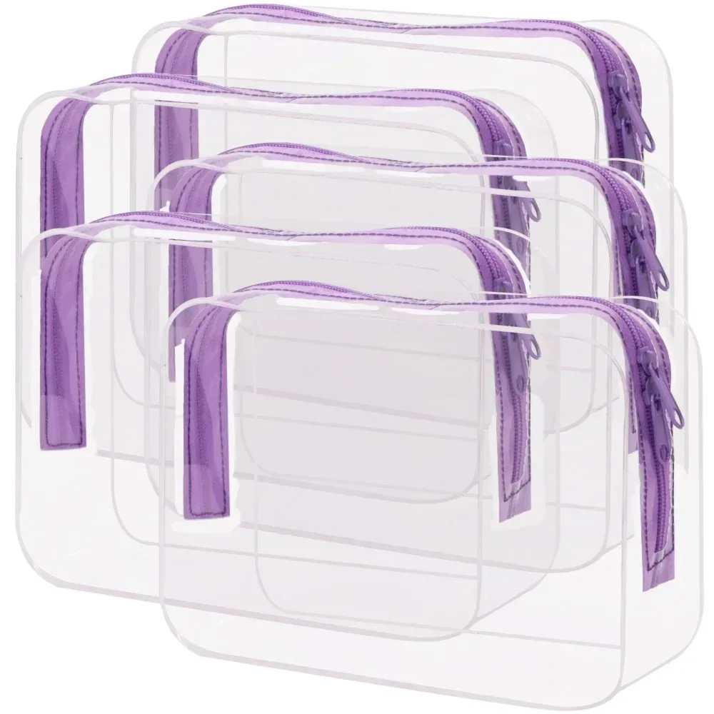 sac de maquillage transparent de grande capacité, portable, imperméable en pvc, sac de rangement pour articles de toilette de voyage, sac doux inodore pour un transport facile