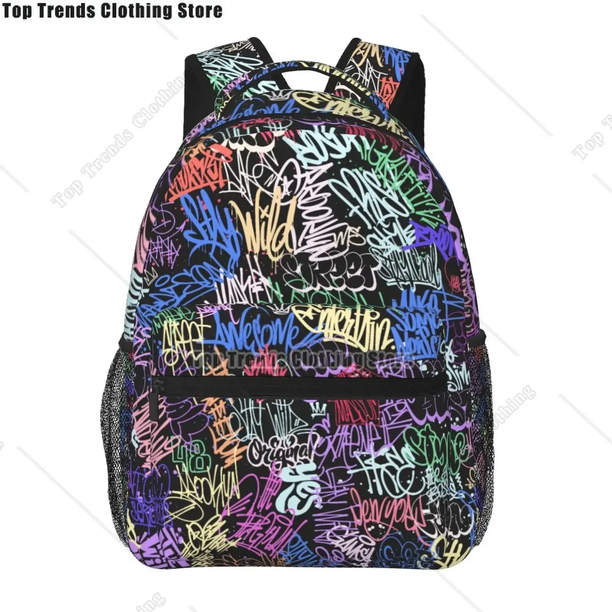 collection de bandes dessinées graffiti pop art imprimé sac à dos de voyage unisexe grande capacité sacs à dos pour ordinateur portable sac à dos d'école pour adolescents
