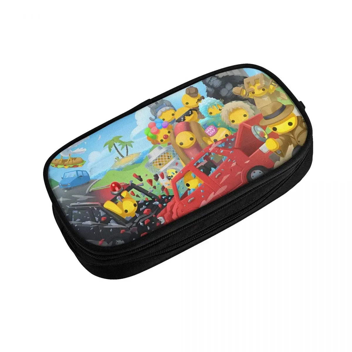 mignon wobbly life jeu en ligne trousse à crayons étuis à crayons stylo pour étudiant grand rangement sacs à crayons bureau fermeture éclair papeterie