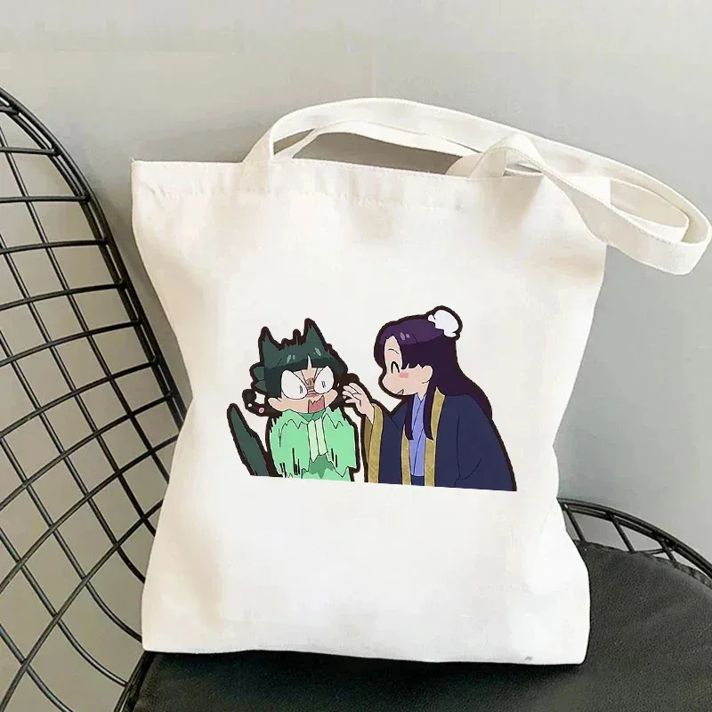 sac à bandoulière en toile anime the apothecary diaries, fourre-tout de voyage de grande capacité, sacs de shopping écologiques, cadeau de fête cosplay