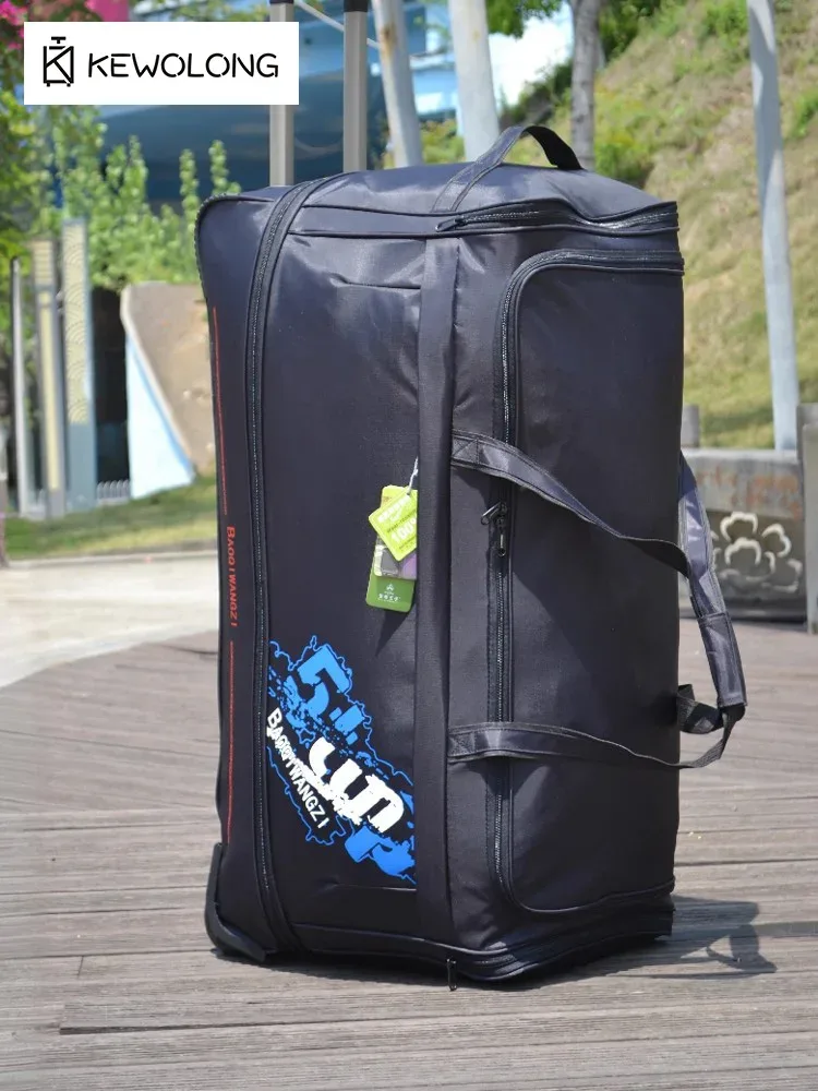sac polochon à roulettes extra large 32 pouces 36 pouces 40 pouces 45 pouces 48 pouces, mallette de rangement surdimensionnée étanche pour les déplacements en voyage, chariot robuste