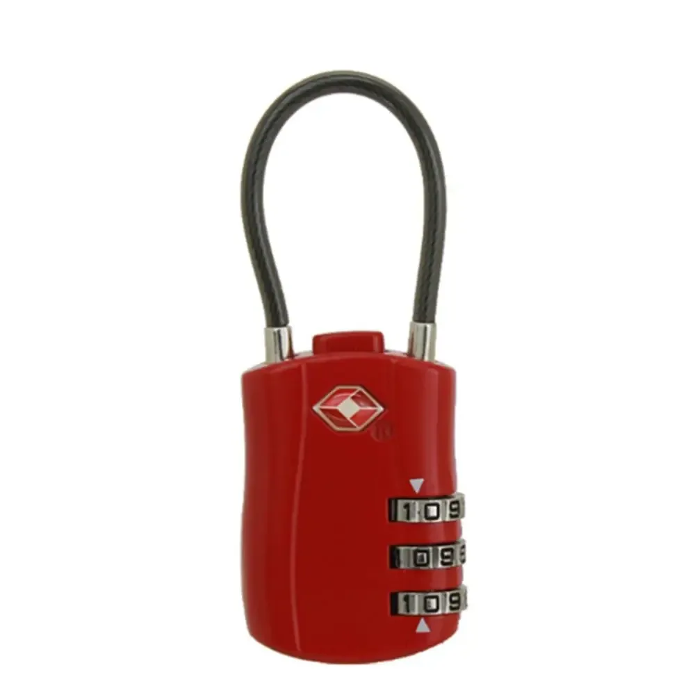 cadenas antivol portable avec câble en acier, serrure de bagage tsa, serrure à code douanier, serrure à combinaison intelligente