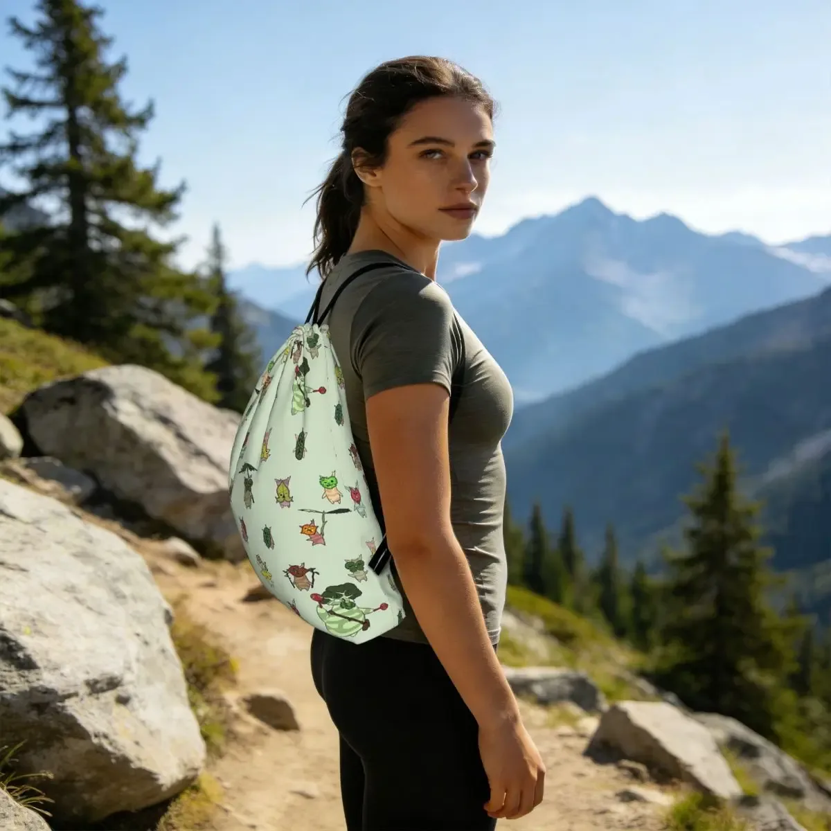 sacs à dos korok, sacs à cordon portables, sacs de sport, sacs à livres pour étudiants en voyage