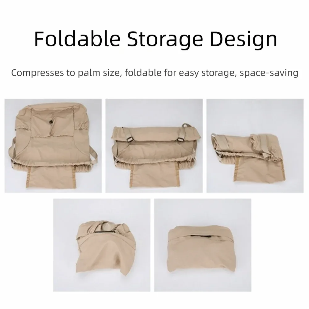 sac à dos en nylon oxford avec cordon de serrage, léger, pliable, couleur unie, grande capacité