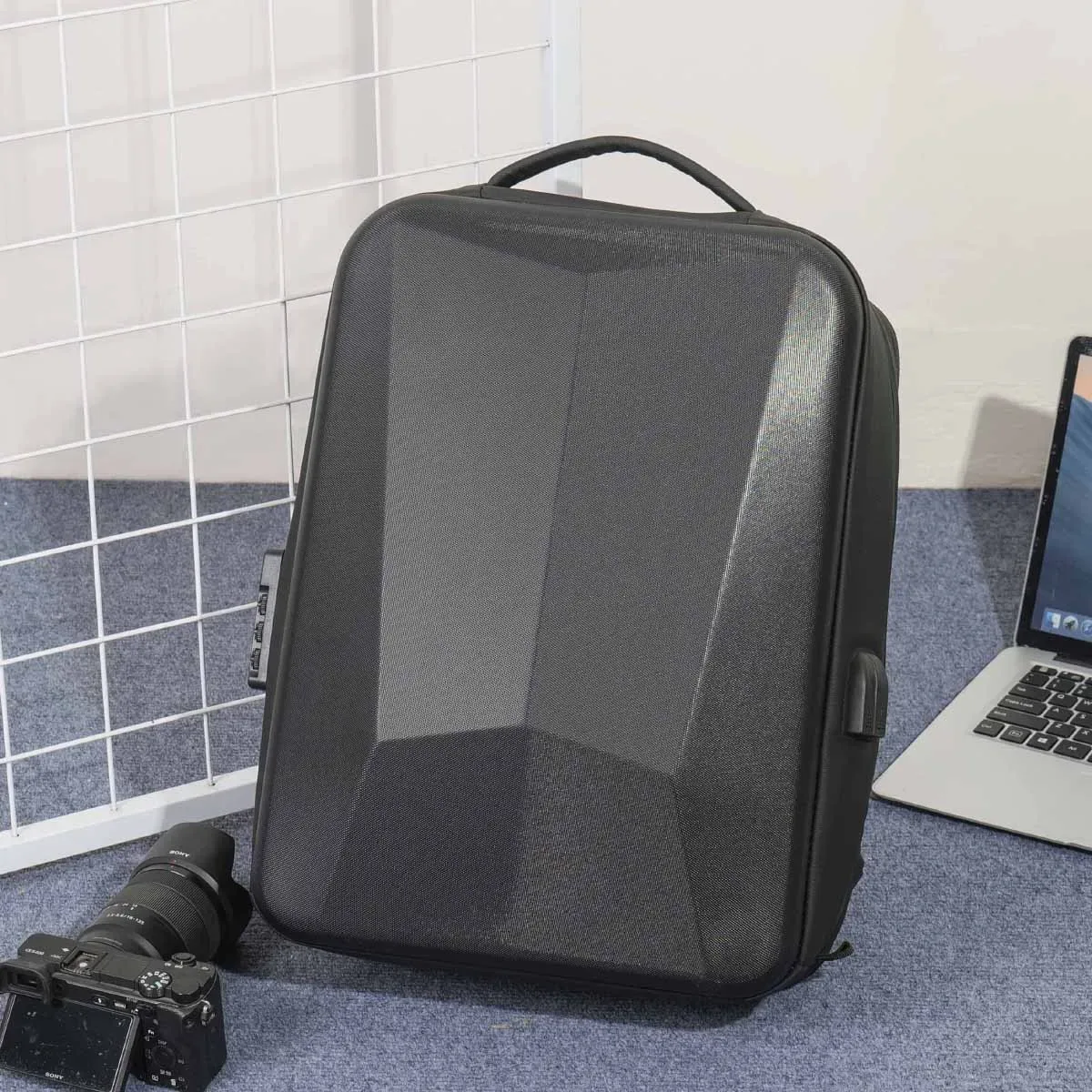 sac à dos élargi pour hommes, coque rigide, jeu de sport électronique qualitatif, sac d'ordinateur de grande capacité, sac à dos double pour voyage d'affaires