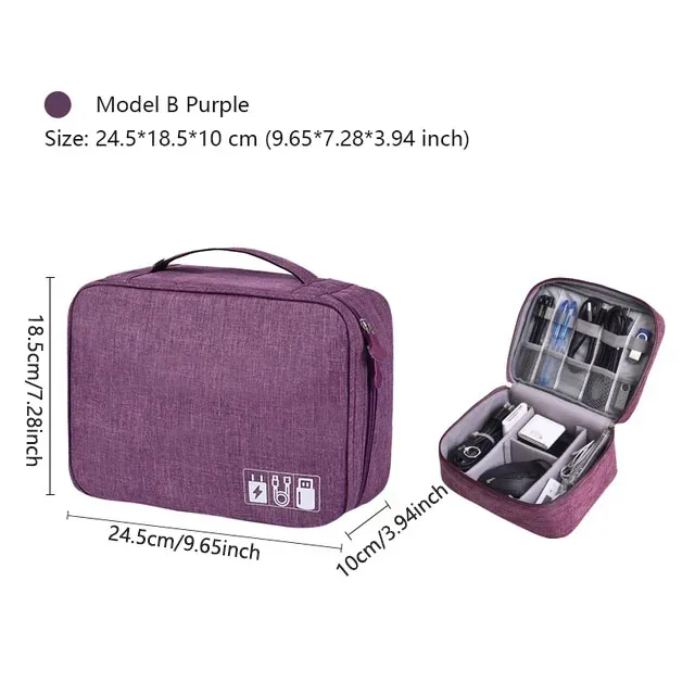 sac de rangement pour câbles de voyage, pochette de rangement numérique portable, sac de rangement étanche pour accessoires électroniques, sacs de rangement de câbles de voyage