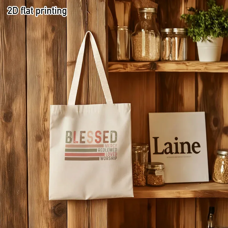 sac fourre-tout vintage, citations positives inspirantes, idéal pour les visites à la église, les courses, les déplacements quotidiens, convient pour une utilisation quotidienne.