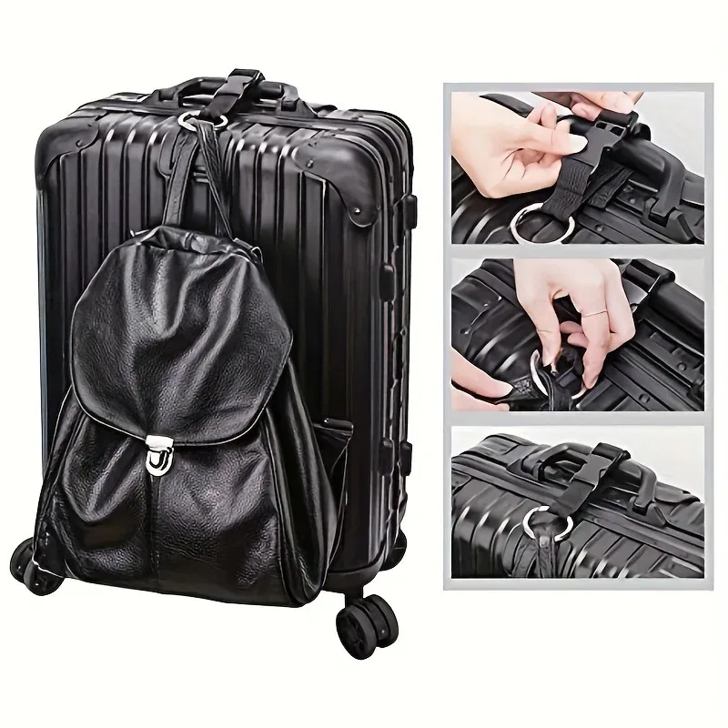 2 sangles de fixation pour bagages de voyage avec boucle de déverrouillage, antivol, pour sac à dos portable, veste et petits outils d'extérieur
