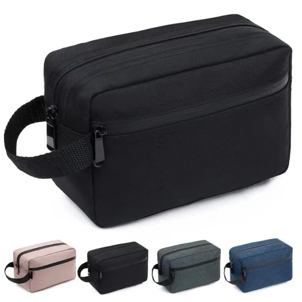 trousse à cosmétiques trousse de toilette de voyage trousse de rasage résistante à l'eau pour accessoires de toilette sacs de rangement pliables avec séparateur et ha