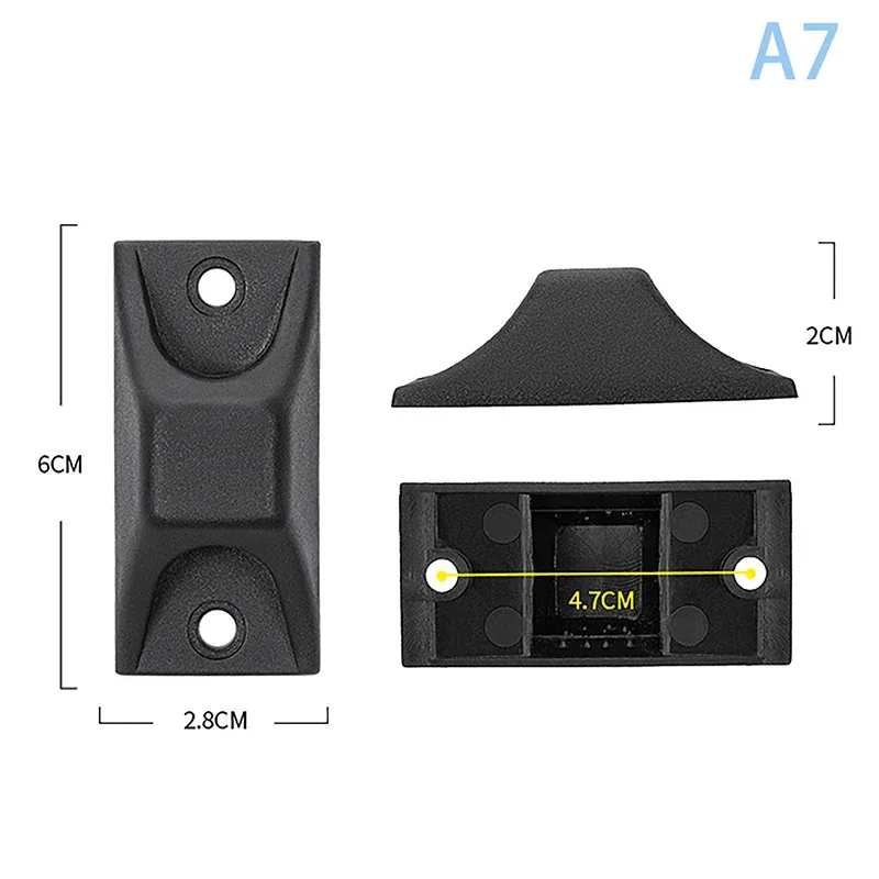1 pièces noir remplacement en plastique goujon bagages pieds tampons bagages goujon pied pieds tampons pour tous les sacs de valise support de bagages pieds 2025