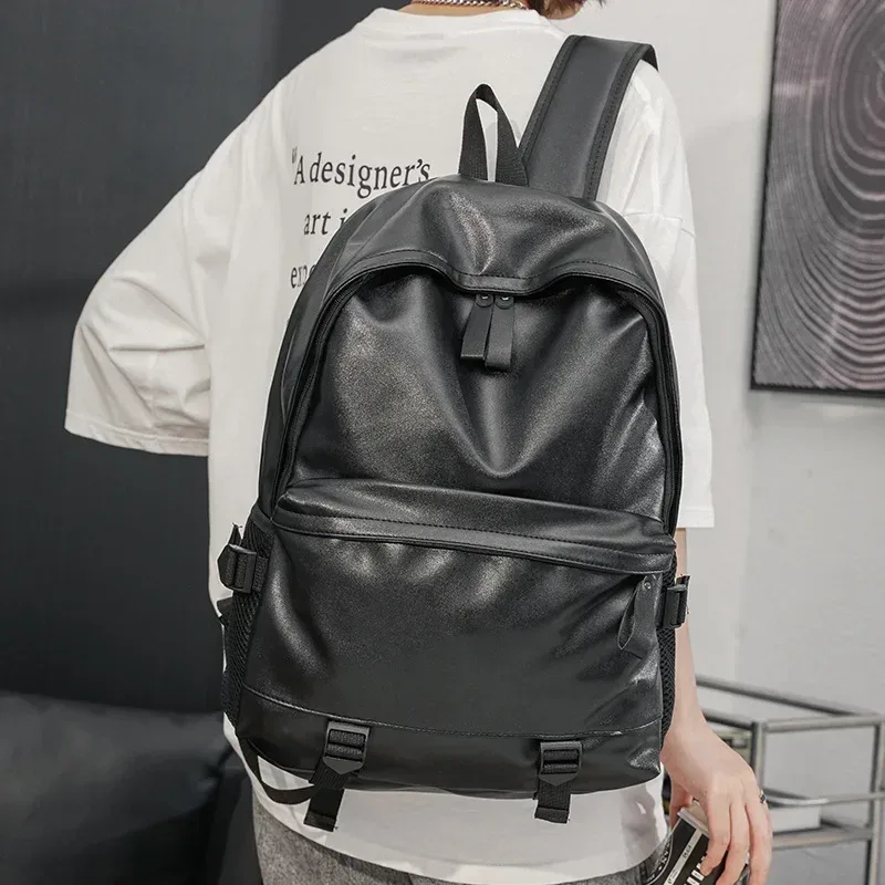 sac à dos décontracté pour homme en cuir souple, idéal pour les voyages en extérieur, grande capacité, sacs d'école légers, sacs pour ordinateur portable