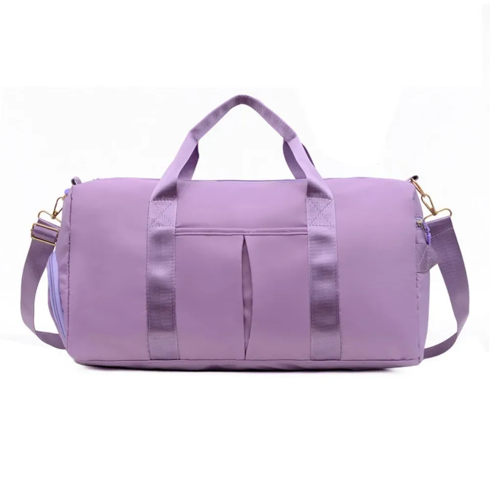 oxford – sac de voyage pour bagages, sac de sport en nylon multicouche pour courtes distance, couleur unie avec compartiment à chaussures, sac à bandoulière de gymnastique