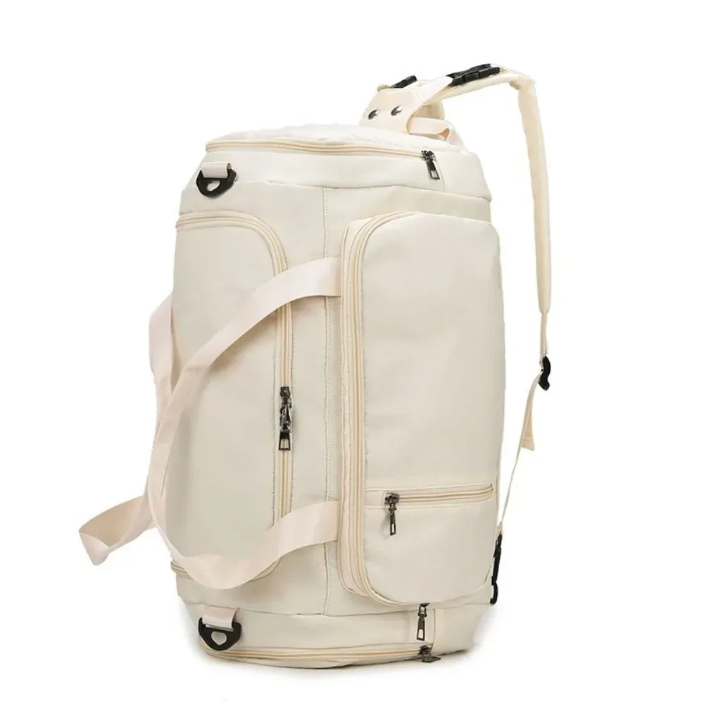 sac de voyage simple en tissu oxford, sac à dos de voyage uni à poignée, grande capacité, sac de sport avec séparation sec/humide
