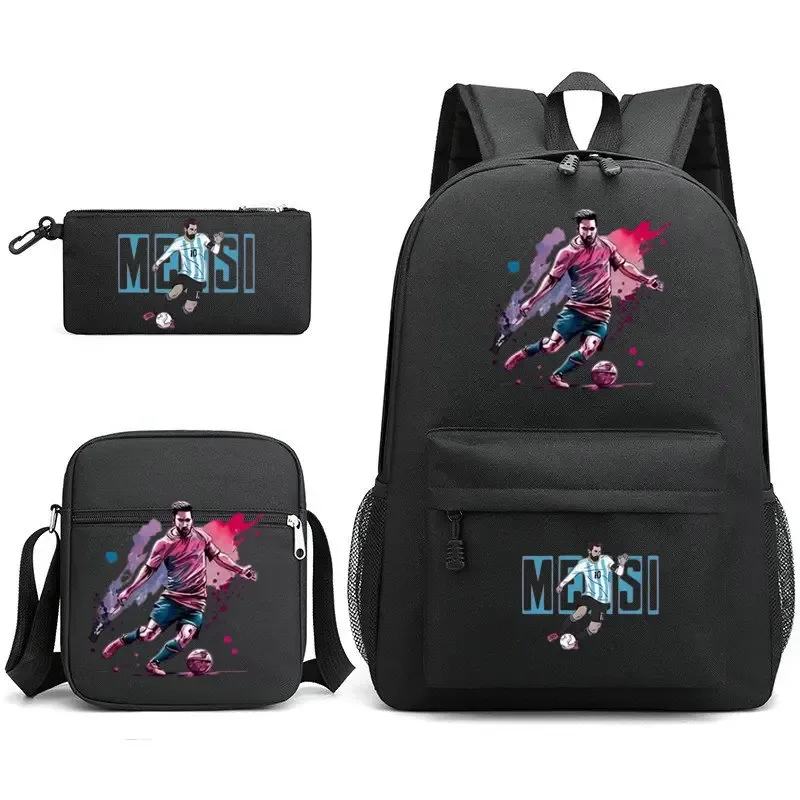 sac à dos messi léger et décontracté, grande capacité, pour femmes, hommes, étudiants, trousse à crayons, sacs à bandoulière, ensembles