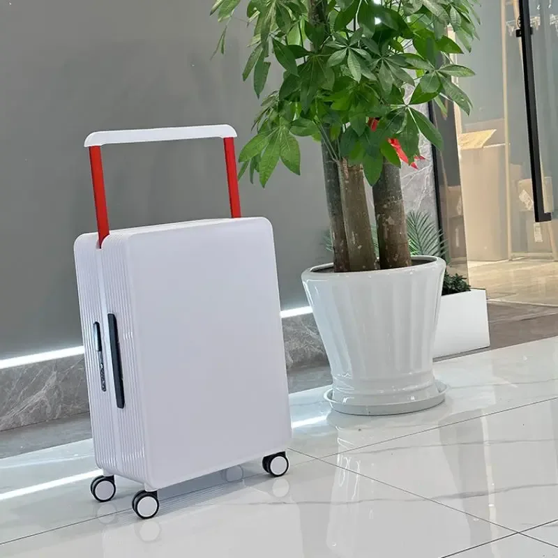 valise à traction large, valise à tirer pour femme, valise de voyage pour homme, vérifiée en boîte, valise d'embarquement de 20 pouces 24 pouces, vérifiée en