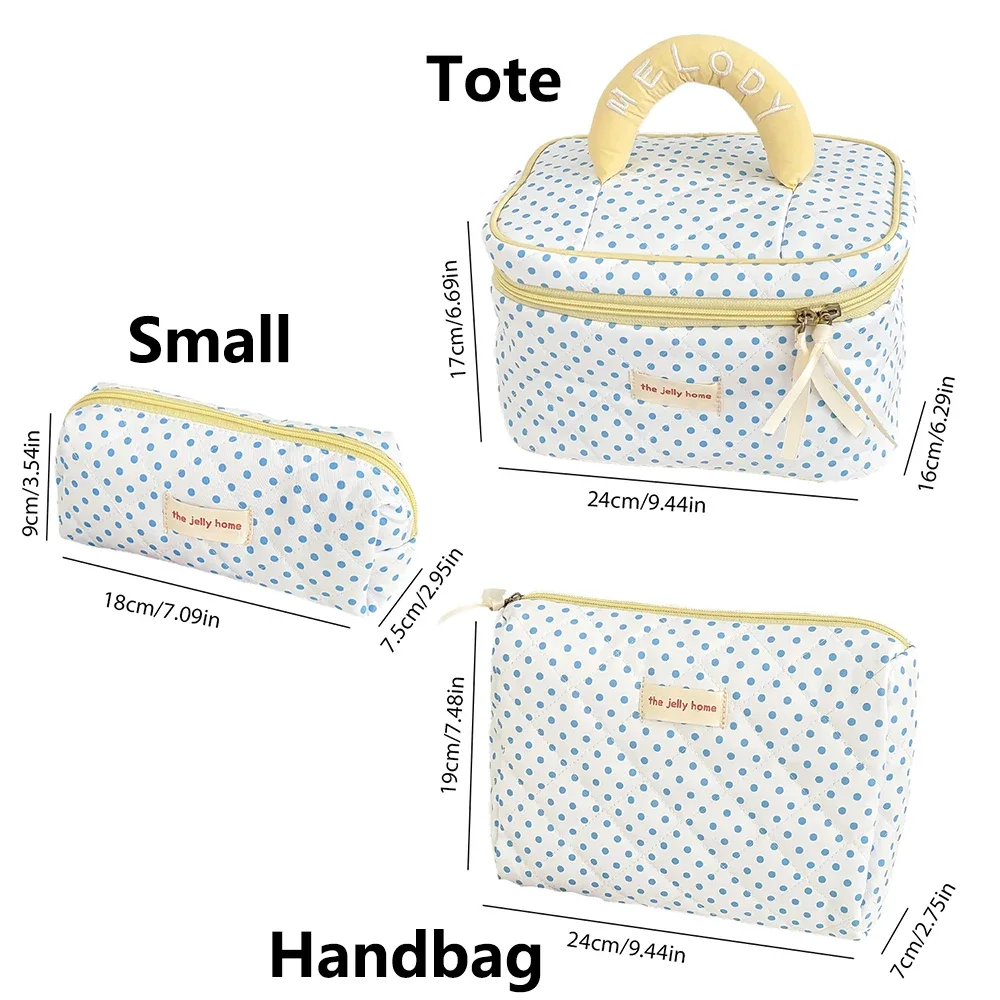 2025 nouveau 3 sacs ensemble femmes sac de maquillage grande capacité cosmétique toilette pochette de rangement sac à main maquillage carré fermeture éclair quilting sac