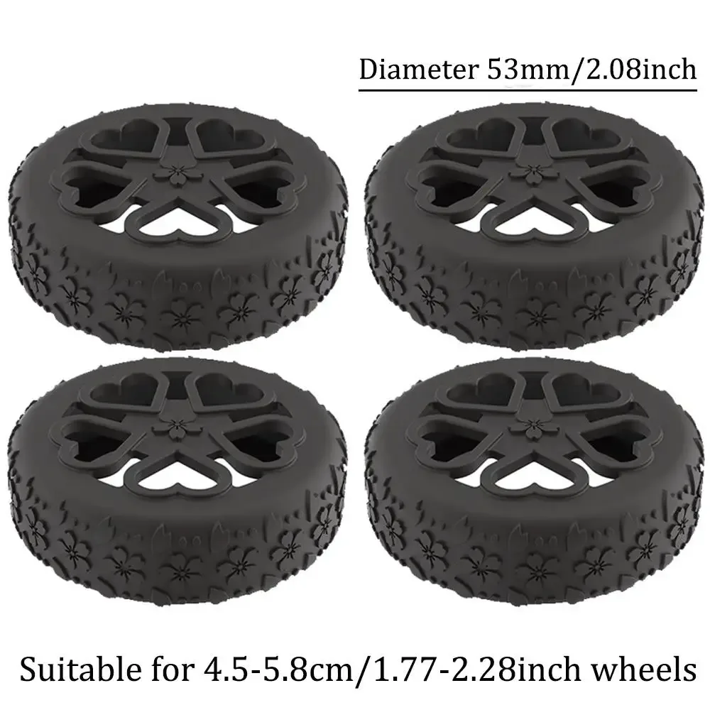 protecteur de roues de bagages en silicone, pièces de valise, essieux, protecteur de roues, réduit l'amortissement du bruit, boîte de chariot, roulettes, couverture 4/8 pièces