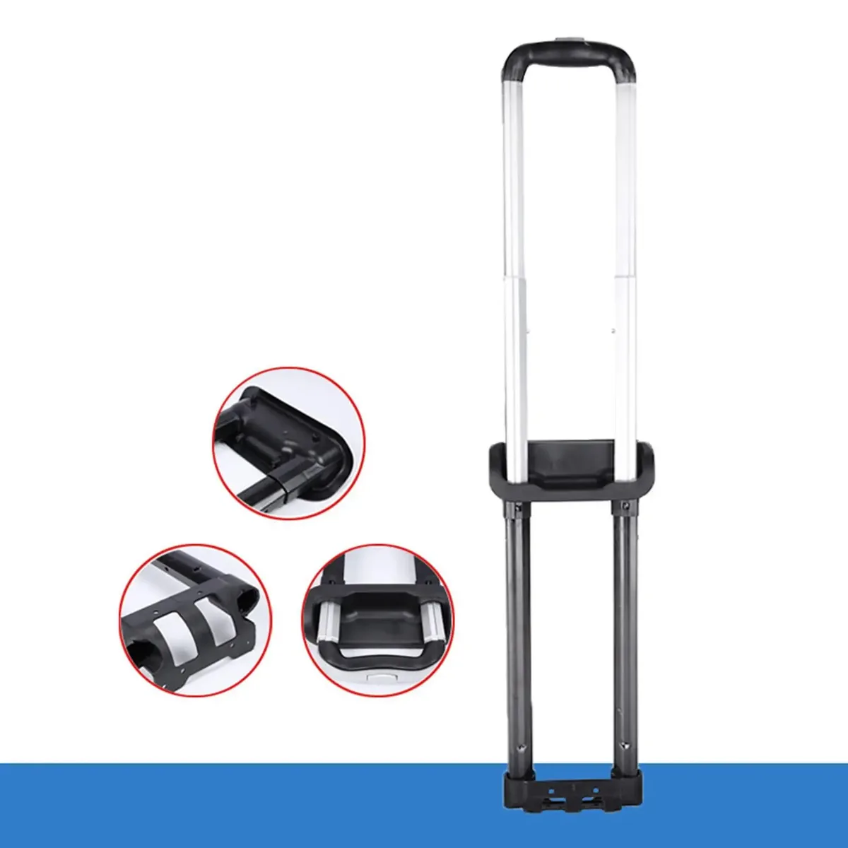 poignée de rechange télescopique réglable pour chariot de bagages, valise, seau à glace, chariot de manutention