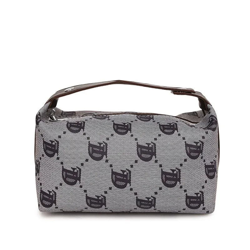 nouvelle trousse de toilette et de maquillage portable multifonction pour femme, sac à main en forme d'oreiller avec lettres, idéale pour le voyage