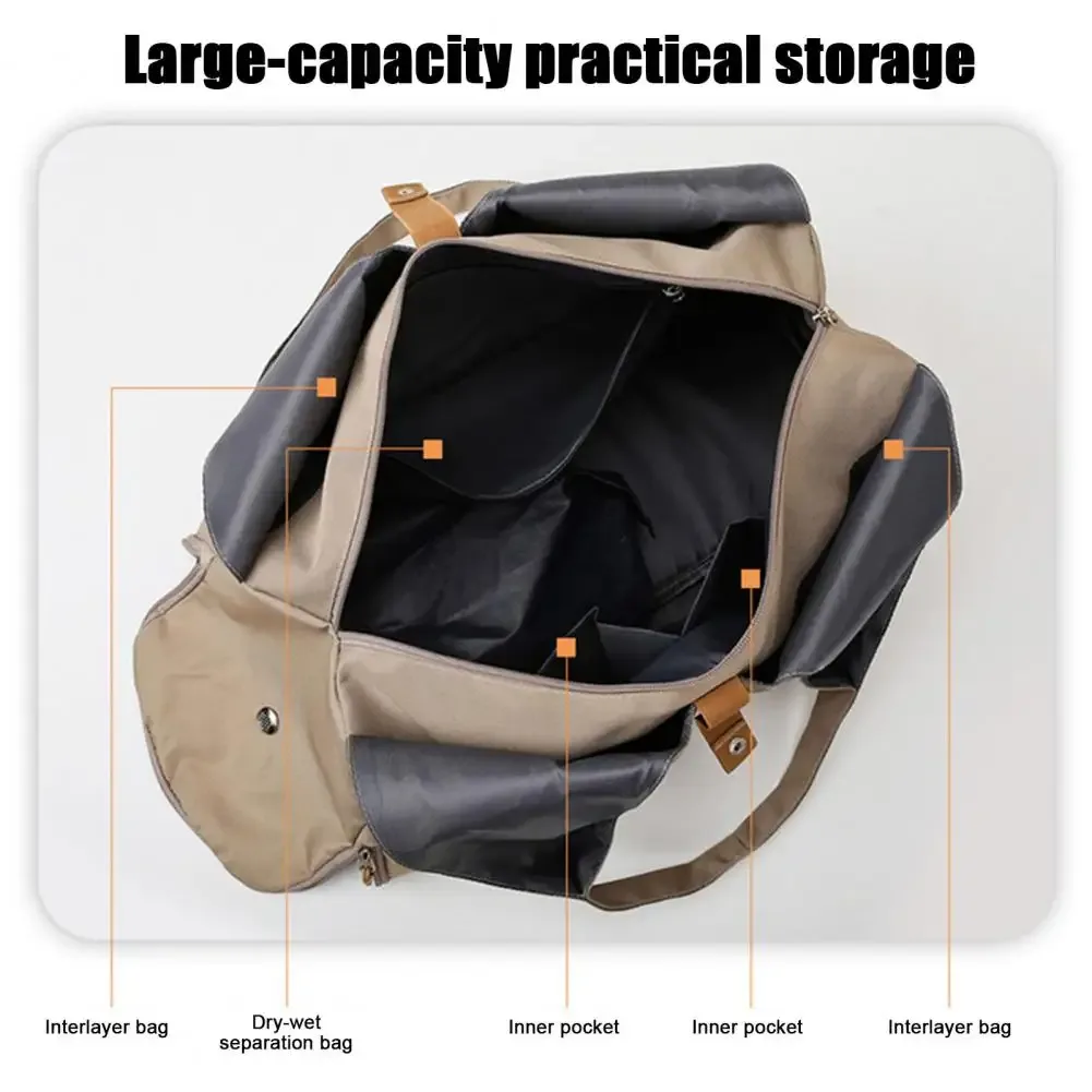 sac porte-tapis de yoga pour femmes, sac à bandoulière pour entraînement sportif, fitness, danse, sacs de rangement de voyage, fourre-tout sec et humide