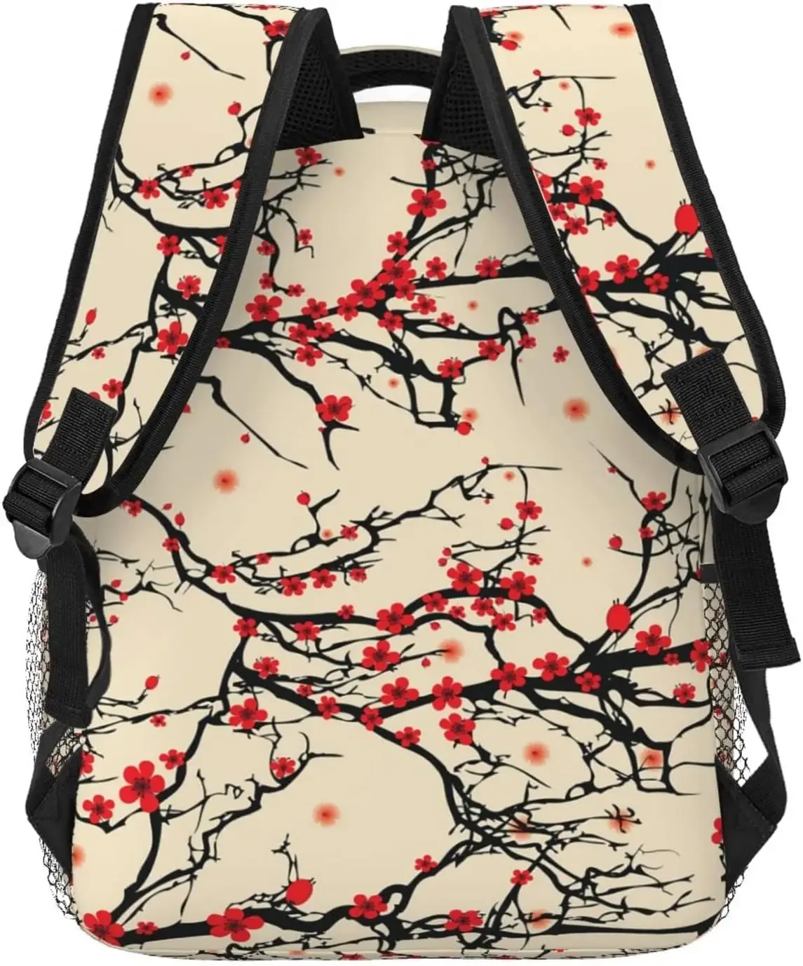 sac à dos décontracté à motif de fleurs sans fleurs japonaises, sac à dos pour ordinateur portable, sac à dos pour ordinateur avec poches, sac à dos pour le travail, les voyages d'affaires