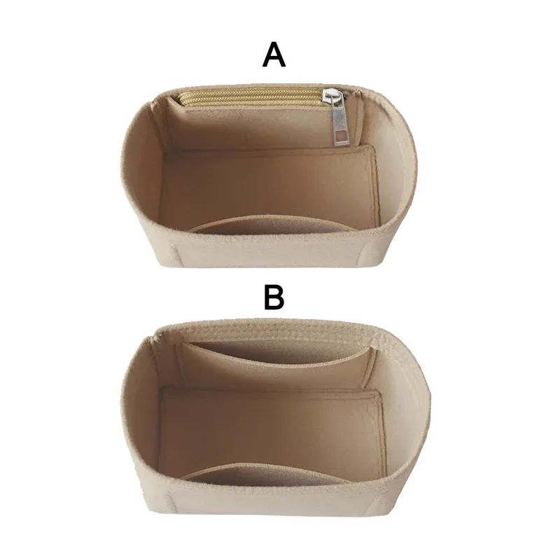 organisateur de sac d'insertion pour vanity pm nice bb nano mini, sac à main intérieur de étui à cosmétiques de luxe pour femmes, sacs de maquillage façonnant la doublure