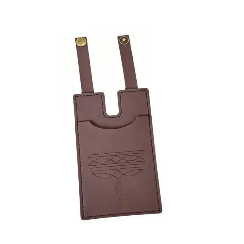 étiquettes de bagages en cuir pu gaufré, résistantes aux déchirures, avec fermeture à pression, étiquette de valise anti-perte pour voyage d'affaires, cadeau