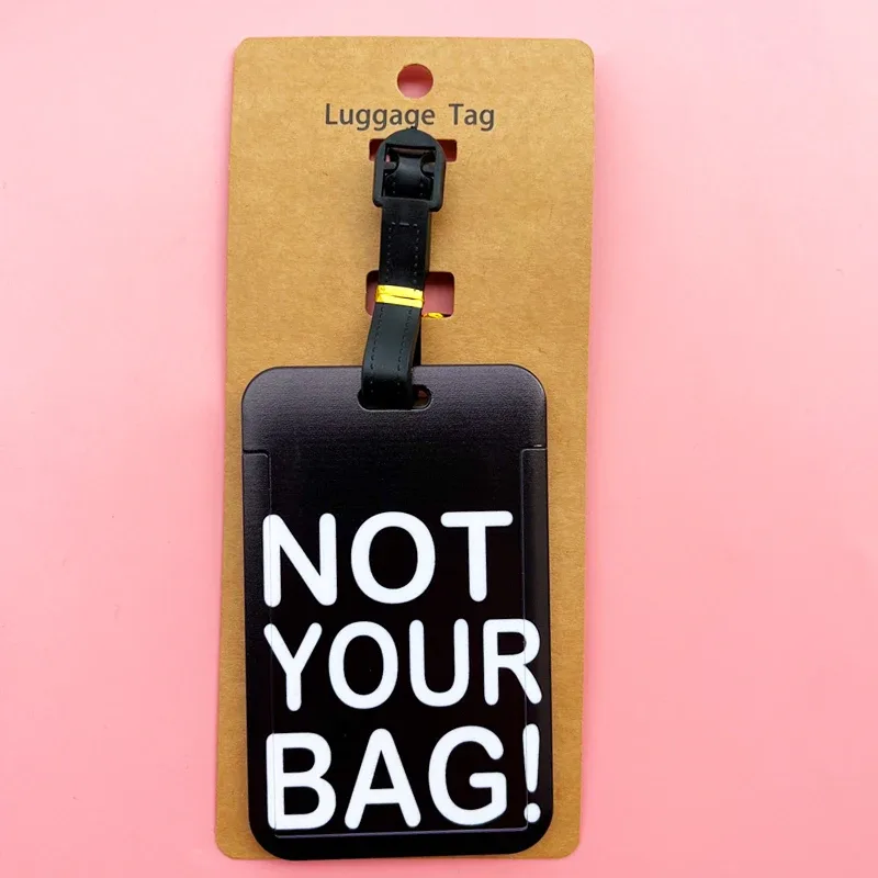 "ce n'est pas vous!" "étiquettes à bagages de voyage, id de valise, porte-adresse, étiquettes d'embarquement à bagages, étiquette portable
