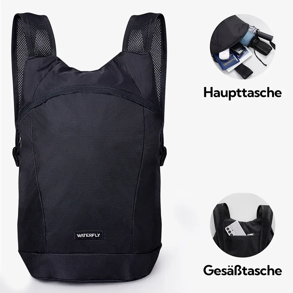 sac à dos de randonnée léger pliable pour hommes et femmes, sac à dos de voyage pliable, sac de jour décontracté ultraléger et fin, 15l
