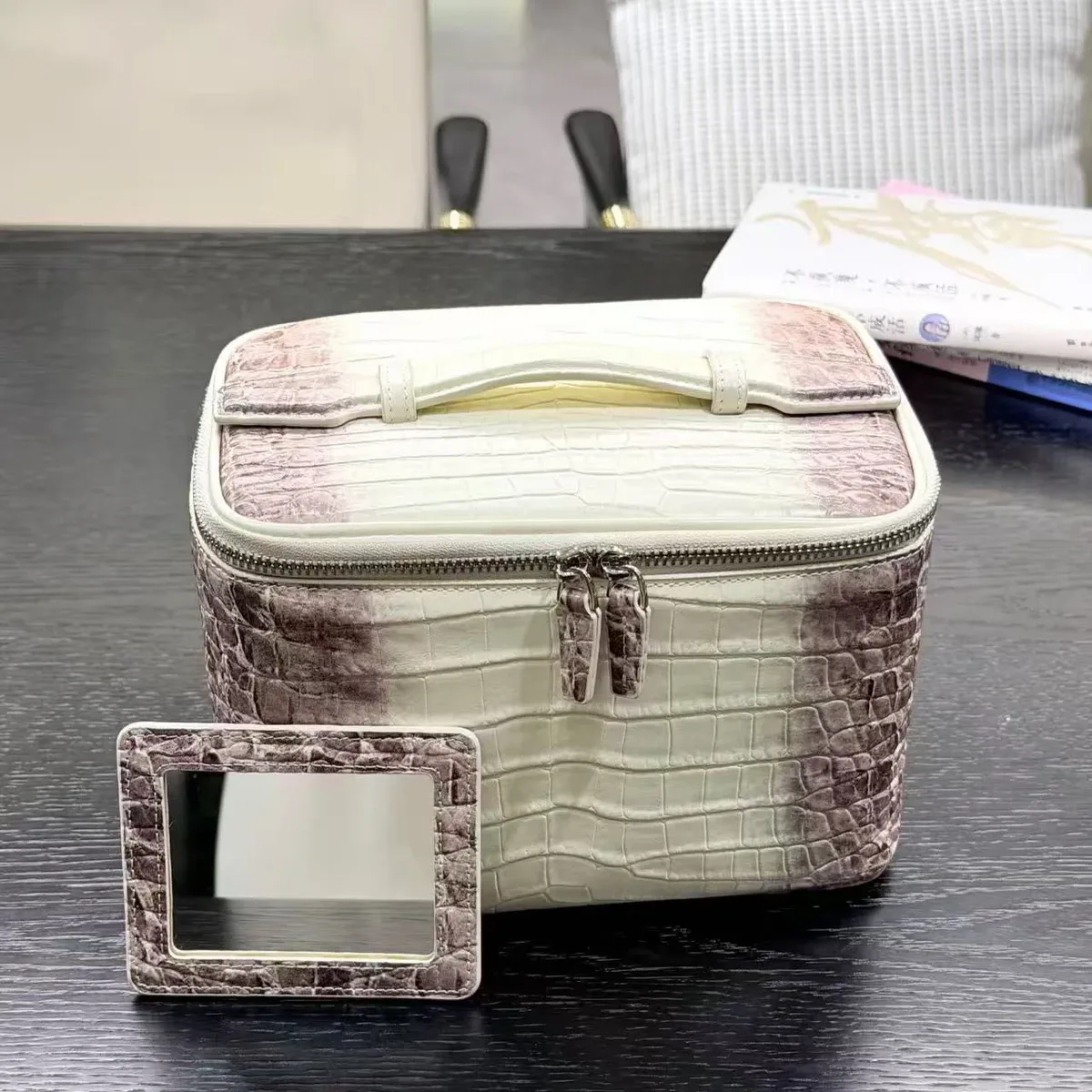 sac à cosmétiques portable pour femmes, grande capacité, organiseur de toilette de voyage, sac de rangement pour maquillage en pu imperméable, nouvelle tendance