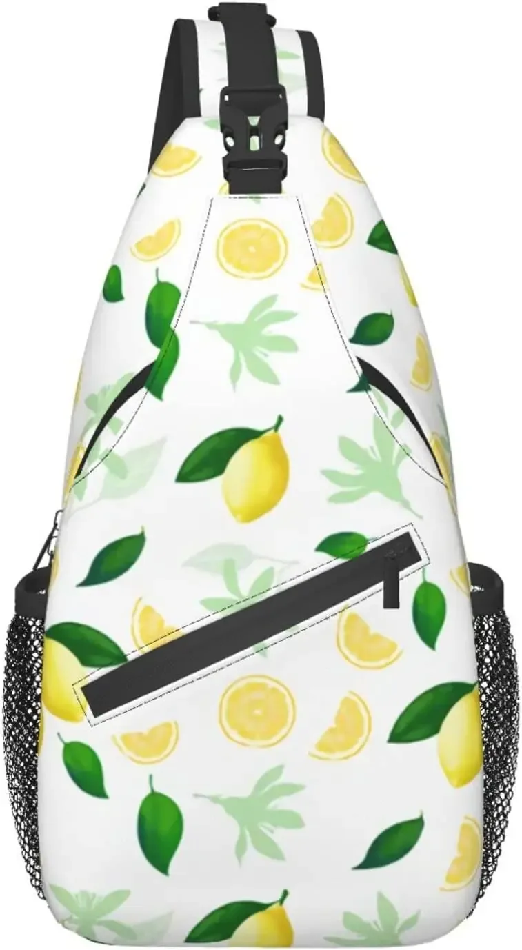 sac à bandoulière à motif de gels sans couture pour femmes et hommes, sacs à bandoulière à imprimé fruits, sac à dos décontracté, sac de poitrine, sac à dos initié