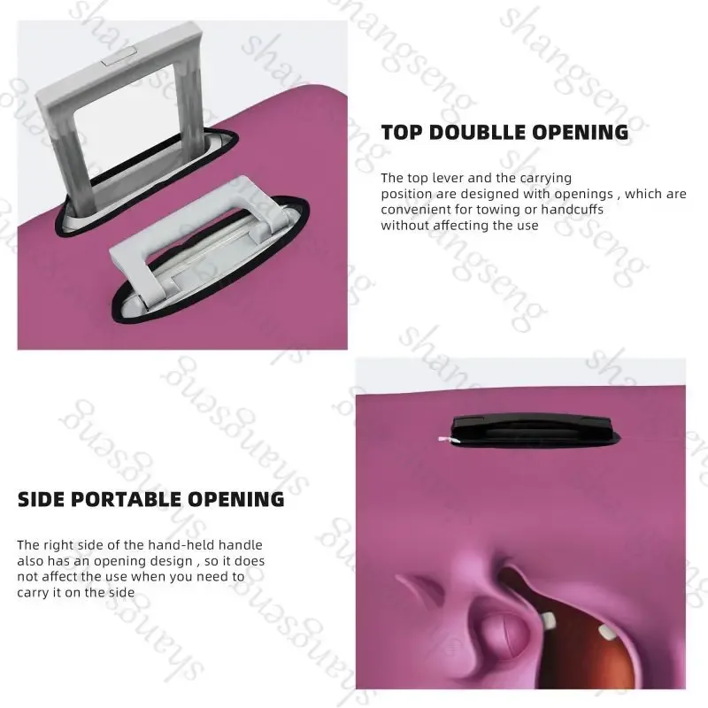 juste de protection artificiel astique pour bagages, avec fermeture éclair, pour valise de voyage